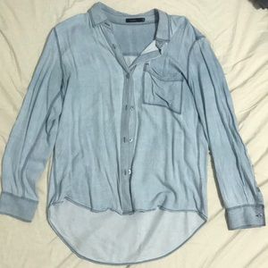 Talula button down “denim” look